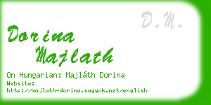 dorina majlath business card