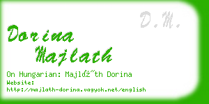 dorina majlath business card